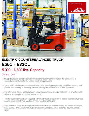 Wózki widłowe elektryczne Linde E25C