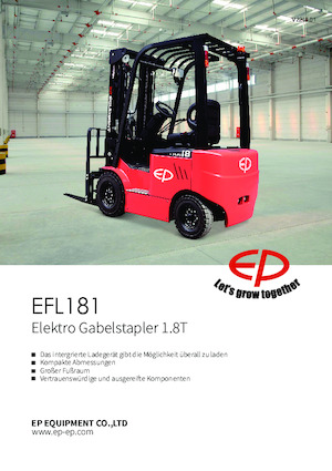 Wózki widłowe elektryczne EP EFL181