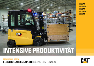 Wózki widłowe elektryczne Caterpillar EP25ACN