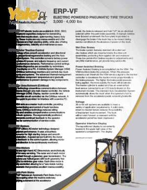 Wózki widłowe elektryczne Yale ERP035VF