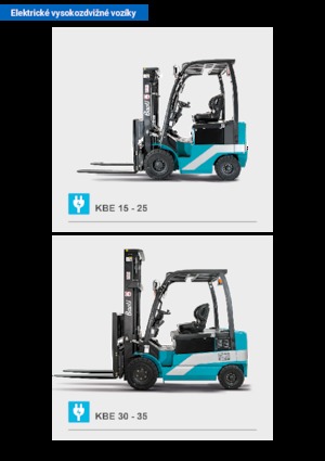 Wózki widłowe elektryczne Baoli KBE 30