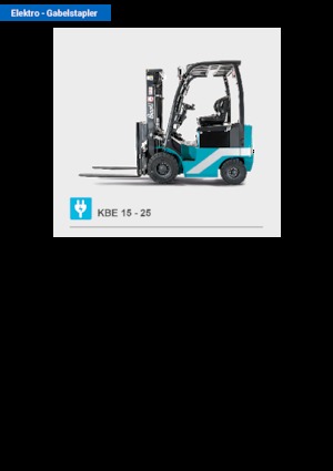 Wózki widłowe elektryczne Baoli KBE 25