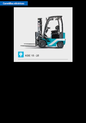 Wózki widłowe elektryczne Baoli KBE 30