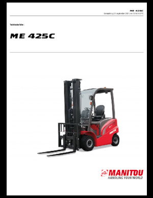 Wózki widłowe elektryczne Manitou ME 425 C