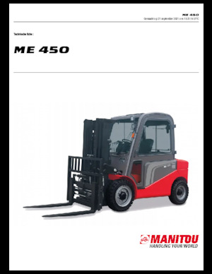 Wózki widłowe elektryczne Manitou ME 450