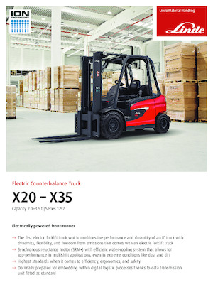 Wózki widłowe elektryczne Linde X25