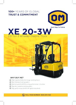 Wózki widłowe elektryczne OM XE20 3W