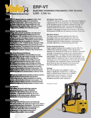 Wózki widłowe elektryczne Yale ERP040VT