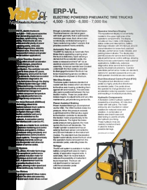 Wózki widłowe elektryczne Yale ERP060VL