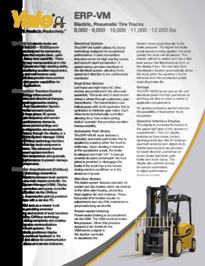 Wózki widłowe elektryczne Yale ERP080VM