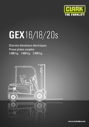 Wózki widłowe elektryczne Clark GEX18