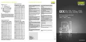 Wózki widłowe elektryczne Clark GEX30 s