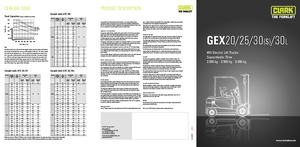 Wózki widłowe elektryczne Clark GEX30 s