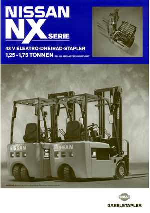 Wózki widłowe elektryczne Nissan GN 01 L 18 HQ