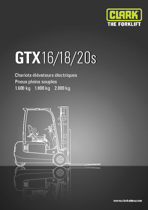 Wózki widłowe elektryczne Clark GTX20 s