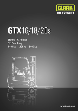 Wózki widłowe elektryczne Clark GTX20 s