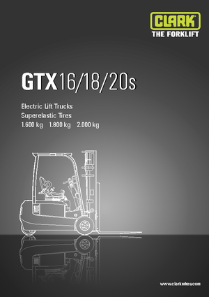 Wózki widłowe elektryczne Clark GTX20 s