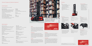 Wózek widłowy wieżowy??Wózek widłowy wieżowy Linde K - 1,5 t