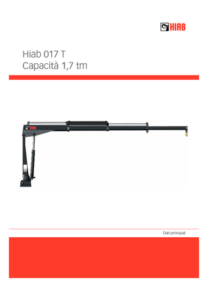Elektryczne żurawie załadunkowe Hiab 017 T-1 ELT