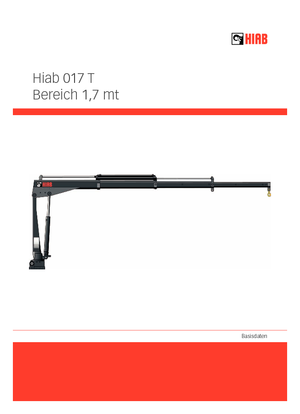 Elektryczne żurawie załadunkowe Hiab 017 T-1 ELT