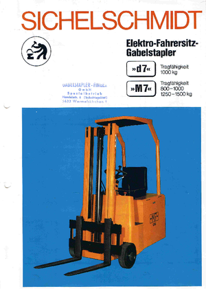 Wózki widłowe elektryczne Sichelschmidt M 7-10