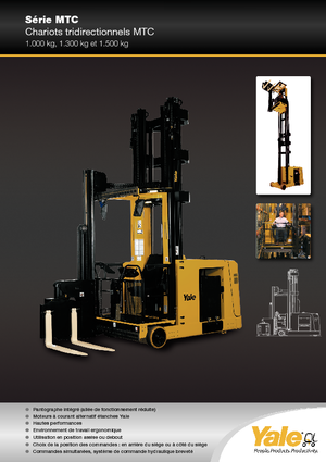 Elektryczne wózki widłowe boczne Yale MTC15 SWB
