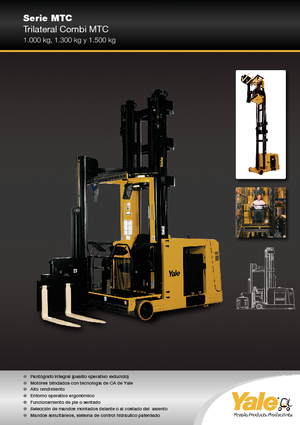 Elektryczne wózki widłowe boczne Yale MTC13