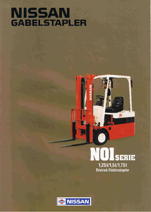 Wózki widłowe elektryczne Nissan N 01 L 15 U
