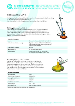 Zacieraczki samojezdne Belidor-Noggerath LAP 45