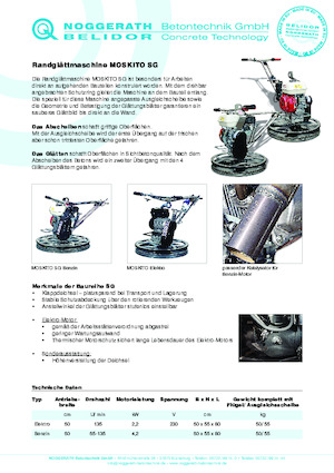 Zacieraczki samojezdne Belidor-Noggerath Moskito SG