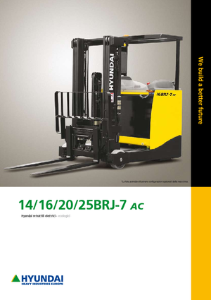 Wózki wysokiego składowania Hyundai 14 BRJ 7