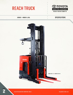 Wózki wysokiego składowania Toyota 9BDRU13