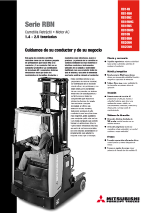 Wózki wysokiego składowania Mitsubishi RB 16 NS