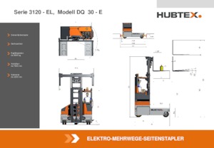 Elektryczne wózki widłowe boczne Hubtex DS 30 EL