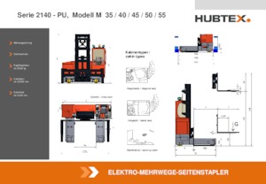Elektryczne wózki widłowe boczne Hubtex M 35