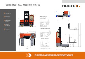 Elektryczne wózki widłowe boczne Hubtex M 60