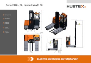 Elektryczne wózki widłowe boczne Hubtex MaxX 30 EL