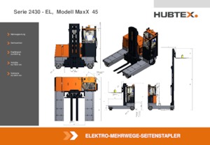 Elektryczne wózki widłowe boczne Hubtex MaxX 45 EL