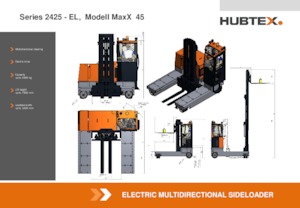 Elektryczne wózki widłowe boczne Hubtex MaxX 45 EL