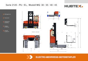 Elektryczne wózki widłowe boczne Hubtex MQ 30