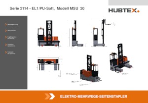 Elektryczne wózki widłowe boczne Hubtex MSU 20 EL1