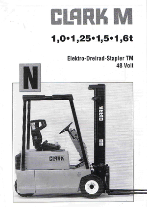 Wózki widłowe elektryczne Clark TM 15 N