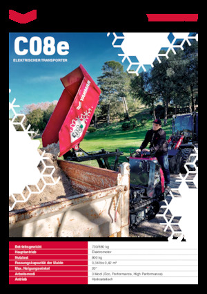 Elektryczne wozidła gąsienicowe Yanmar C08e