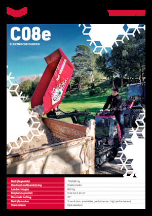 Elektryczne wozidła gąsienicowe Yanmar C08e