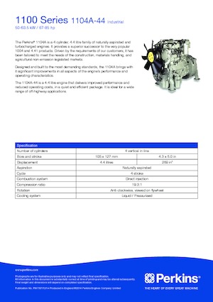 Silniki Perkins 1104A-44