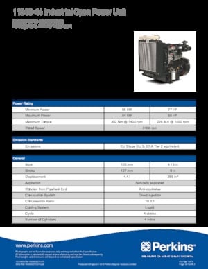 Silniki Perkins 1104C-44