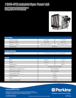 Silniki Perkins 1104C-44TA