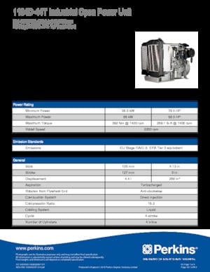 Silniki Perkins 1104D-44T