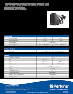 Silniki Perkins 1106D-E70TA