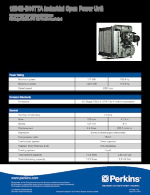 Silniki Perkins 1204E-E44TTA